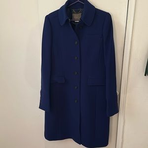 J. Crew blue button coat